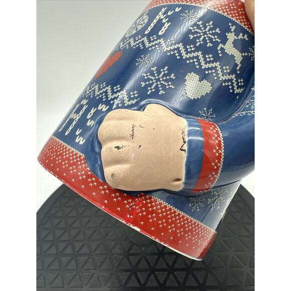 Typo Porcelain Ugly Christmas Sweater Fu$k I Love Xmas Coffee Mug NEW - Picture 2 of 6